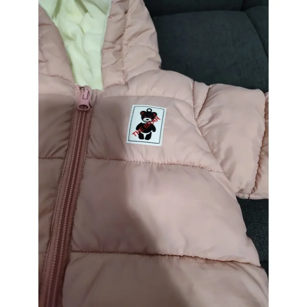 Brand New Pink Plush-Lined Snow Suit 3-6 Months Baby